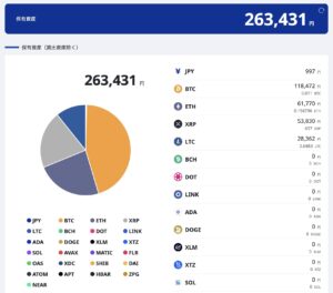2024年10月暗号資産ポートフォリオ